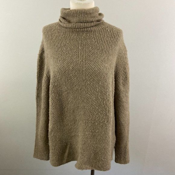 NWT SWEET ROMEO Tan Turtle Neck‎ Sweater (M) - Picture 2 of 7